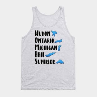 Great Lakes HOMES with Lake Outlines Tank Top